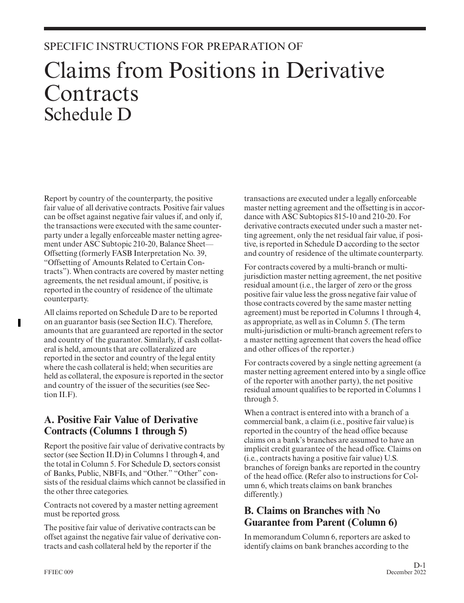 Instructions for Form FFIEC009 Country Exposure Report, Page 35