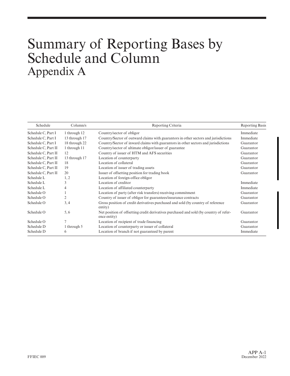 Instructions for Form FFIEC009 Country Exposure Report, Page 41