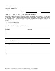 Temporary Mobile Home Permit Application - Stanislaus County, California, Page 4