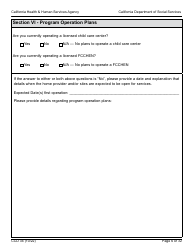 Form CCD34 General Child Care and Development Program Expansion Funds Request for Applications - California, Page 6