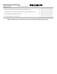 Form 150-102-167 Schedule OR-FCG-20 Farm Liquidation Long-Term Capital Gain Tax Adjustment (Ors 317.063) - Oregon, Page 2