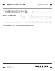 Form 150-102-033 Schedule OR-ASC-CORP Oregon Adjustments for Corporations - Oregon, Page 4
