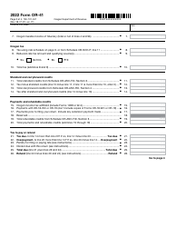 Form OR-41 (150-101-041) Oregon Fiduciary Income Tax Return - Oregon, Page 2