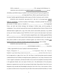 Order and Judgement Appointing Successor Guardian and Directing Final Report and Account - Nassau County, New York, Page 3