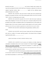 Order and Judgement Appointing Successor Guardian and Directing Final Report and Account - Nassau County, New York, Page 4