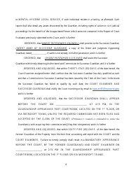Order and Judgement Appointing Successor Guardian and Directing Final Report and Account - Nassau County, New York, Page 7