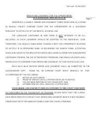 Document preview: Order and Judgement Appointing Guardian - Nassau County, New York