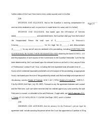 Order and Judgement Appointing Guardian - Nassau County, New York, Page 13