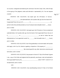 Order and Judgement Appointing Guardian - Nassau County, New York, Page 14