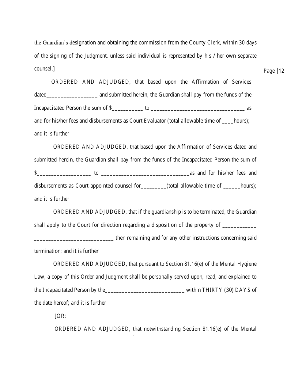 Order and Judgement Appointing Guardian - Nassau County, New York, Page 14