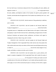 Order and Judgement Appointing Guardian - Nassau County, New York, Page 6