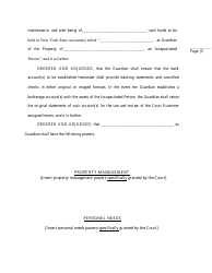 Order and Judgement Appointing Guardian - Nassau County, New York, Page 7