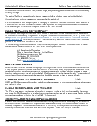 Form FDU113 Civil Rights Annual Training Checklist for Csfp and Tefap - California, Page 2