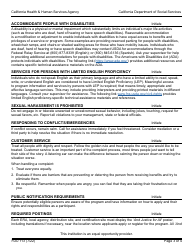 Form FDU113 Civil Rights Annual Training Checklist for Csfp and Tefap - California, Page 3