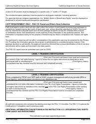 Form FDU113 Civil Rights Annual Training Checklist for Csfp and Tefap - California, Page 4