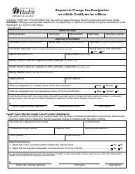 DOH Form 422-144 Request to Change Sex Designation on a Birth Certificate for a Minor - Washington, Page 2