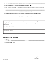 Form LWC-VDA-1234 Application to Request Voluntary Disclosure Agreement - Louisiana, Page 3