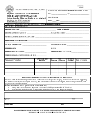 Document preview: Form 272PDN FFS I Request for Service Authorization for Diagnostic Imaging - New Hampshire