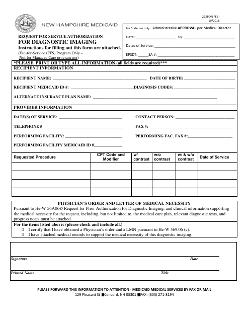Form 272PDN FFS I  Printable Pdf