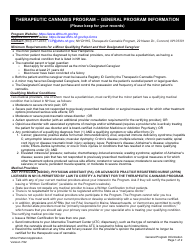 Minor Patient Application for the Therapeutic Use of Cannabis - New Hampshire, Page 9