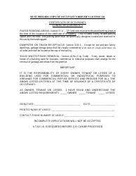 Certificate of Occupancy Application - Haltom City, Texas, Page 3
