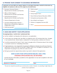 Application for Child Care Financial Assistance - Vermont, Page 10