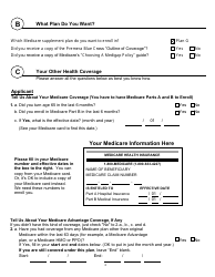 Form 021775 Group Medicare Supplement Enrollment Application - Premera Blue Cross - Washington, Page 2