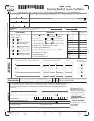 Form NJ-1040X New Jersey Amended Resident Income Tax Return - New Jersey
