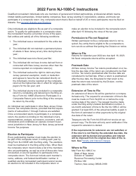 Instructions for Form NJ-1080-C, NJ-1080E - New Jersey