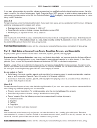 Instructions for Form NJ-1040NR New Jersey Nonresident Income Tax Return - New Jersey, Page 16