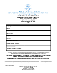 Form DPS-693-C-1 Request and Cancellation Form for State Police Traffic Services - Connecticut, Page 4