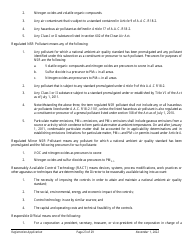 Air Quality Standard Registration Application Form - Arizona, Page 23