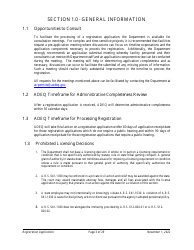 Air Quality Standard Registration Application Form - Arizona, Page 3