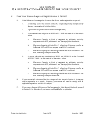 Air Quality Standard Registration Application Form - Arizona, Page 4