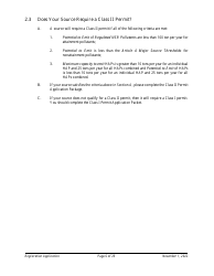 Air Quality Standard Registration Application Form - Arizona, Page 6