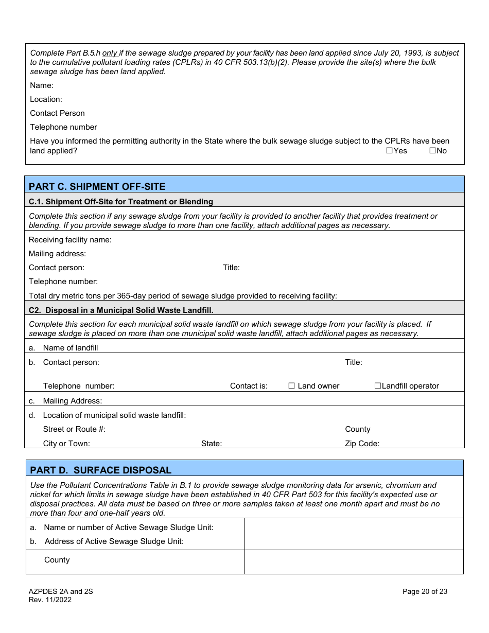 ADEQ Form 2A/2S - Fill Out, Sign Online and Download Fillable PDF ...