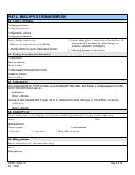 ADEQ Form 2A/2S Arizona Pollutant Discharge Elimination System Application - Arizona, Page 3