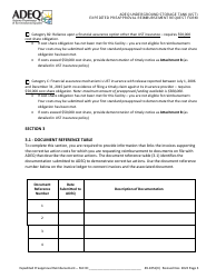Adeq Underground Storage Tank (Ust) Expedited Preapproval Reimbursement Request Form - Arizona, Page 3