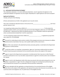 Adeq Underground Storage Tank (Ust) Expedited Preapproval Reimbursement Request Form - Arizona, Page 5