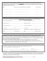 Form HD01157F Application for New Prescription Hearing Aid Dealer/Registration - Pennsylvania, Page 2