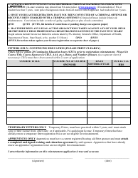 Form H114.600-A Fitter/Apprentice Reinstatement Application - Pennsylvania, Page 2