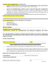 Fmla Leave Request Form - City of Corpus Christi, Texas, Page 2