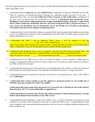 Employee Fmla Notification and Instruction Form - City of Corpus Christi, Texas, Page 2