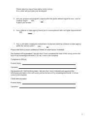 Title VI Pre-audit Survey - Tennessee, Page 2