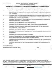 Document preview: Form DDD-1734A Individually Designed Living Arrangement (Idla) Assurances - Arizona