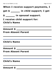 Form FAA-1111A-LP Participant Statement Verification Worksheet (Large Print) - Arizona, Page 10