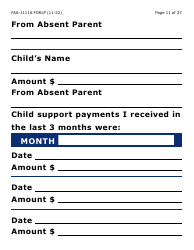 Form FAA-1111A-LP Participant Statement Verification Worksheet (Large Print) - Arizona, Page 11