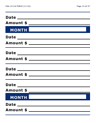 Form FAA-1111A-LP Participant Statement Verification Worksheet (Large Print) - Arizona, Page 12