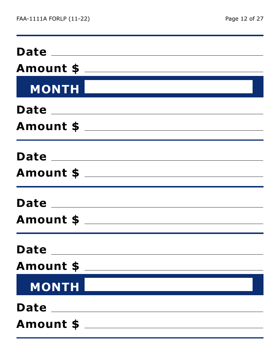 Form FAA-1111A-LP Participant Statement Verification Worksheet (Large Print) - Arizona, Page 12