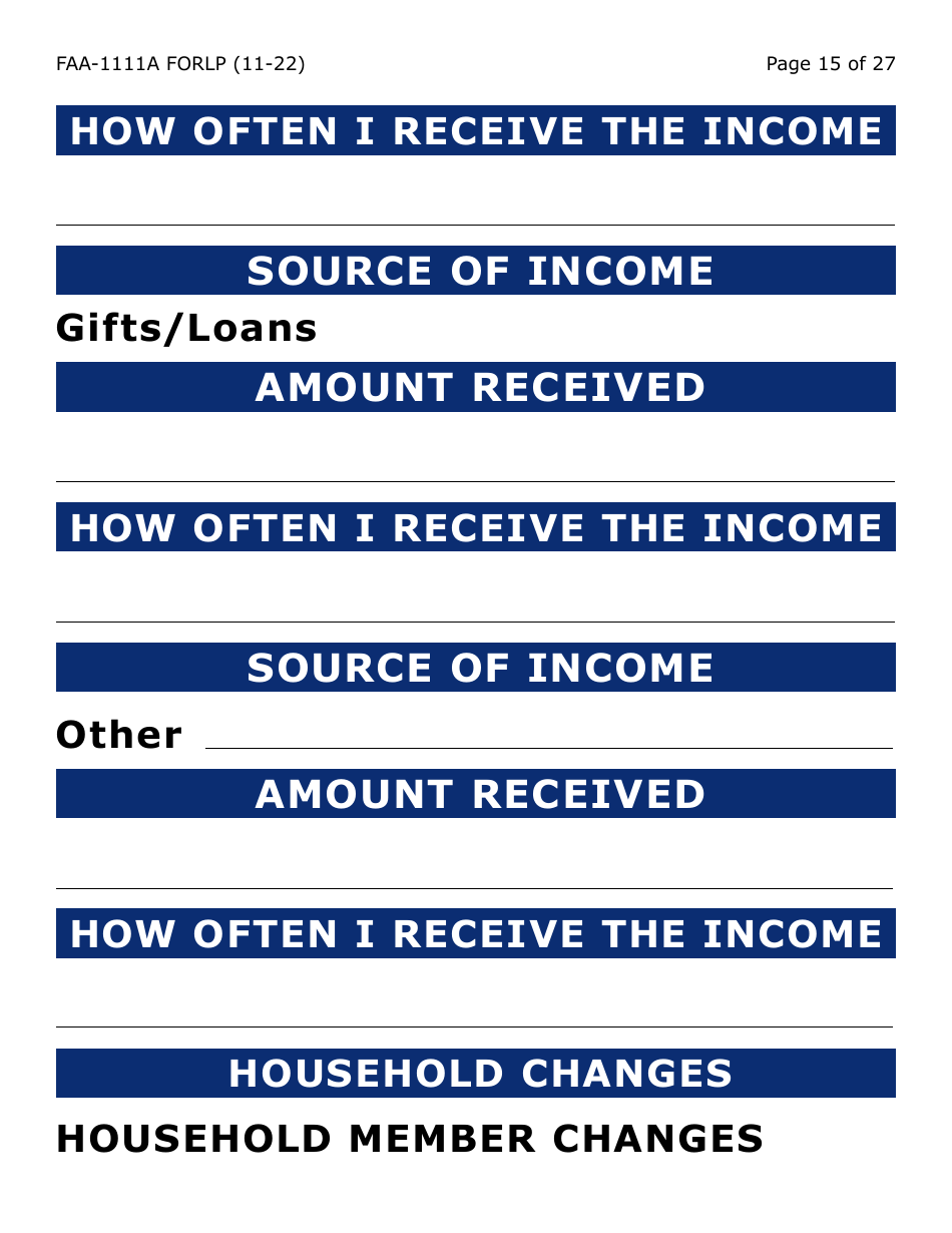 Form FAA-1111A-LP Participant Statement Verification Worksheet (Large Print) - Arizona, Page 15